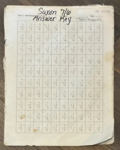 Saxon 76 Answer Key Fair condition - Picture 1 of 3