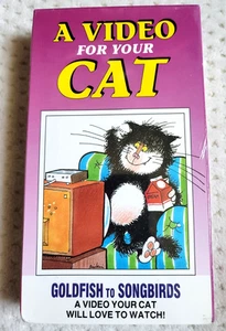 Vintage SEALED NOS A Video For Your Cat VHS Goldfish to Songbirds Ivory Tower - Picture 1 of 4