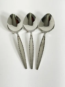 VENETIA Oneida Community Stainless 6 7/8” Oval Soup Spoons Set Of 3 - Picture 1 of 4