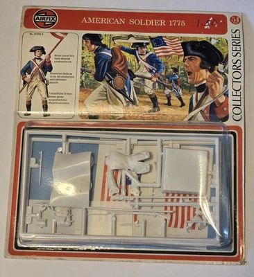 Kit de estatuillas vintage, Airfix American Soldier 1775 Collector Series, nuevo en paquete (11B) Foto 1 de 3