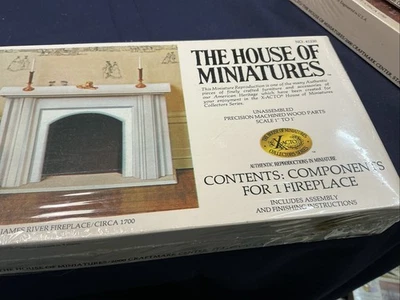 The House of Miniatures 41220 ~ James River Fireplace / Circa 1700 ~ NEW SEALED - Image 1 of 4