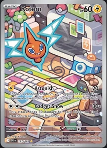 Pokemon Juego de Cartas Coleccionables Rotom 197/182 Sv10: Destined Rivals Holo Ilustración Raro - Imagen 1 de 1