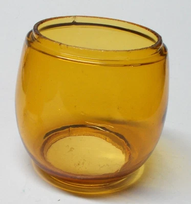 Vintage Dietz Yellow Amber Lantern Globe NOS - 3 3/4" Tall - Railroad - Image 1 of 4