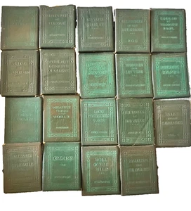 1920's Little Leather Library Miniature Book Set of 19 Kipling Shakespeare Poe - Bild 1 von 16