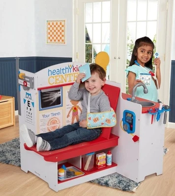 Melissa & Doug Deluxe Wooden Doctor/Dentist Wellness Center - Image 1 of 3