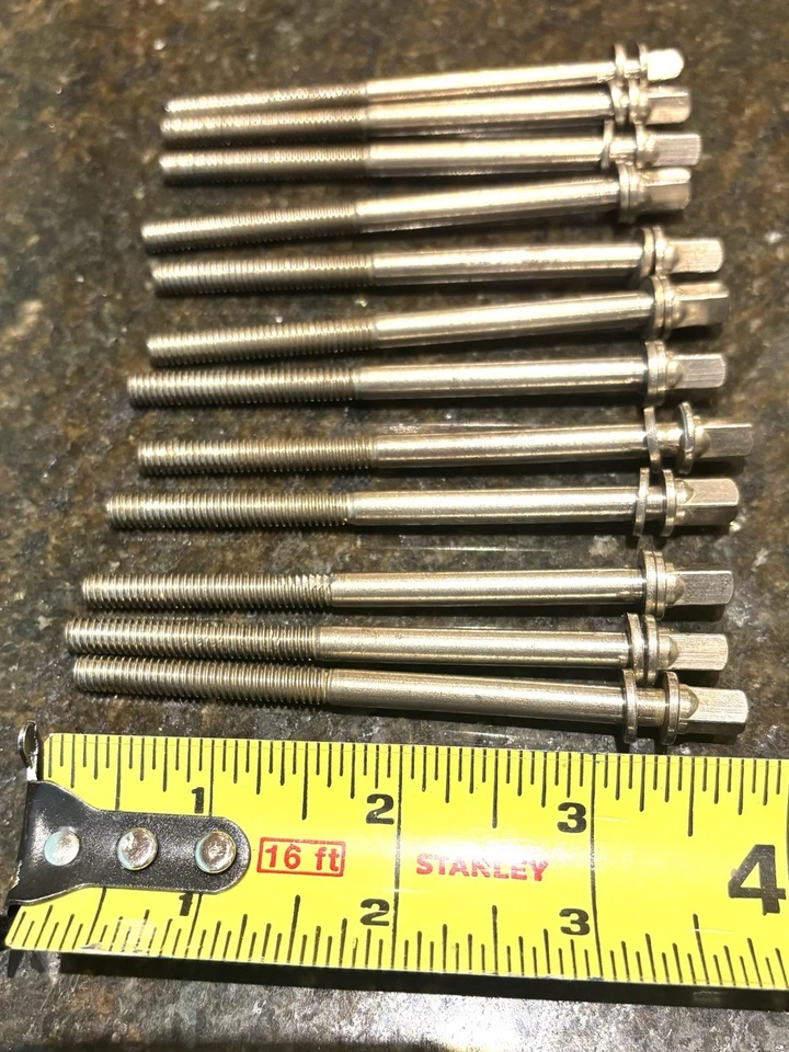 Ludwig WFL Tension Rods Set Of 12 Nickel Excellent!! - Image 1 of 1