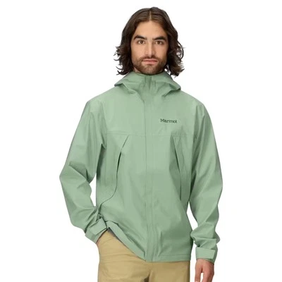 Marmot PreCip Eco Pro Men's Rain Jacket, Agate Green, Small - Image 1 of 4