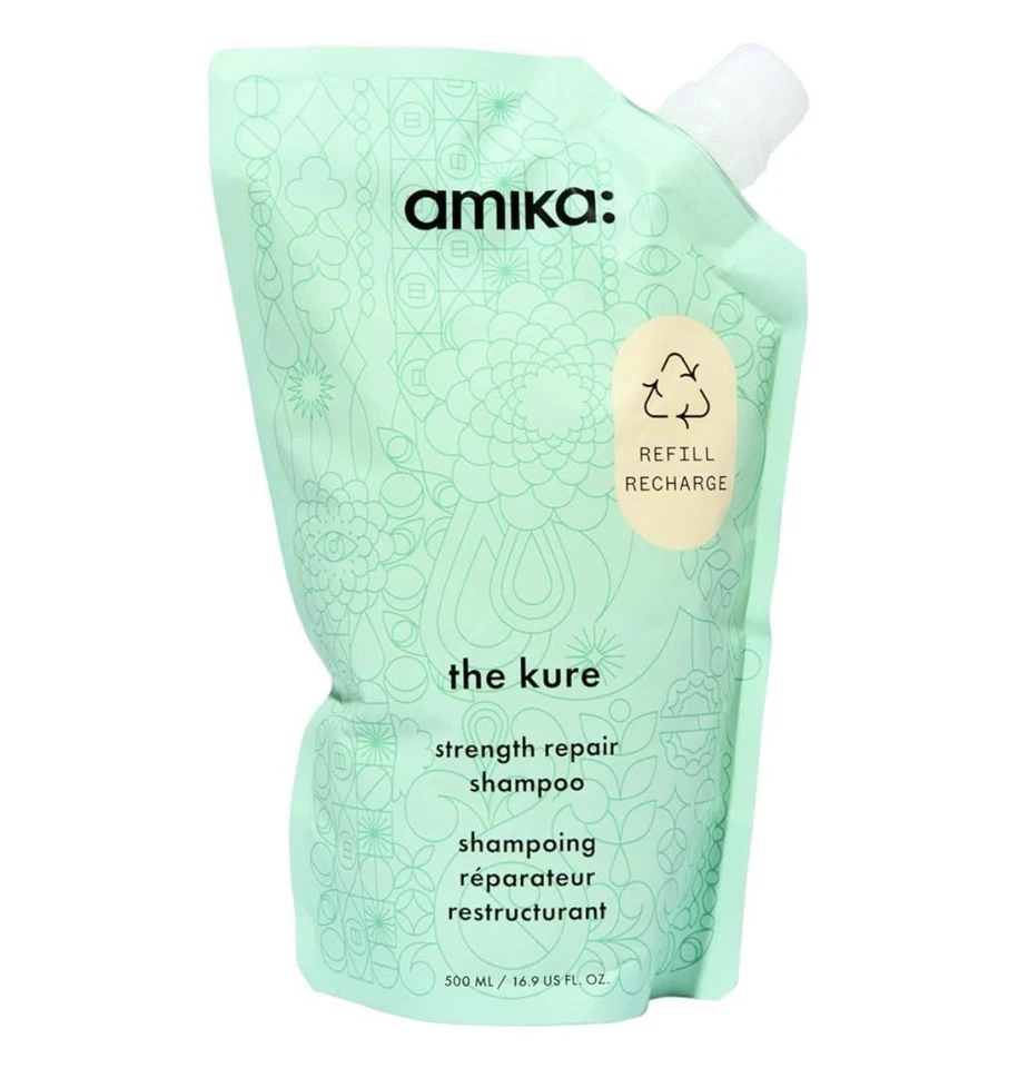 Amika The Kure Repair Shampoo REFILL 500 ML. NEW SEALED $45 MSRP - Image 1 of 4