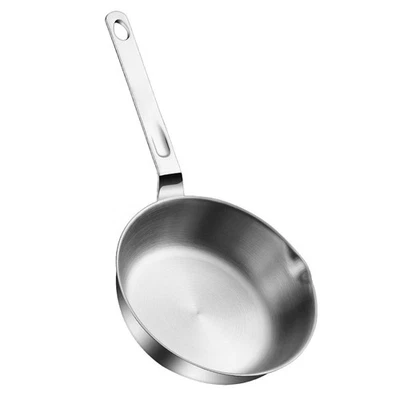  Mini casseruola: piccola padella in acciaio inossidabile per uova con beccuccio - Immagine 1 di 4