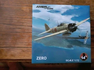 NMIB,1:72 SCALE, JAPANESE A6M2 ZERO,WITH DISPLAY STAND,CAN BE DISPLAYED WITH OR - Picture 1 of 10