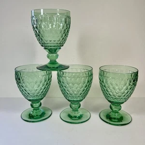 "Juego de 4 copas de vino tinto Villeroy & Boch Boston Claret verde 5-1/8"" de alto 6,8 oz" - Imagen 1 de 7