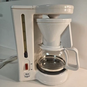 Melitta Gevalia Kaffe BCM-4A Cafetera Compacta 4 Tazas Blanca Usada Excelente Estado - Imagen 1 de 9