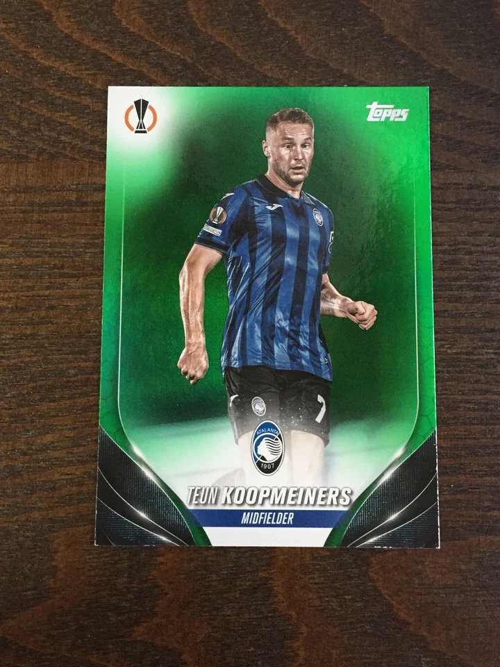 2023-24 Topps UCC Teun Koopmeiners Green 32/99 Netherlands Juventus Atalanta - Image 1 of 2