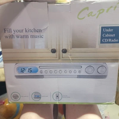 GPX Capri Under Cabinet CD Player/Radio MP3 Ready Space Saver AM/FM **NEW in Box - Image 1 of 4