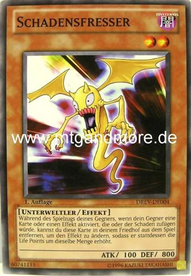 Yu-Gi-Oh 3x Schadensfresser - - - DREV - Bild 1 von 1