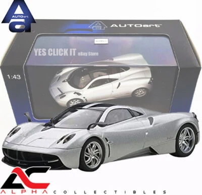 AUTOART 58206 1:43 PAGANI HUAYRA (METALLIC SILVER) SUPERCAR - Image 1 of 2