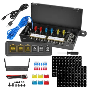 Wireless 6 Gang Switch Panel Auxiliary Circuit Control Relay System Pickup 12V - Bild 1 von 14