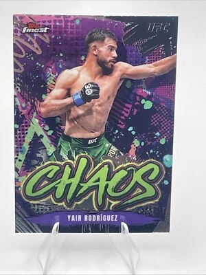 2024 Topps Finest UFC YAIR RODRIGUEZ #CHA-27 CHAOS - Image 1 of 2