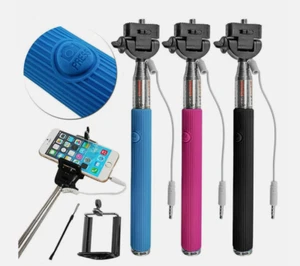 Monopie telescópico extensible para selfies para cámara soporte para todos teléfonos móviles - Imagen 1 de 2
