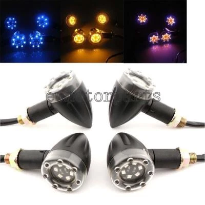 4x Mini Luz LED 3.1" Plástico para Honda VTX 1300 1800 Sabre VT 1100 1300 Rebel Foto 1 de 4