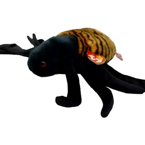 Ty Beanie Spinner die Spinne Plüsch schwarz gelb Spinne Halloween 1998 Stofftier  - Bild 1 von 8