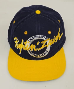 (NOS) Vintage 90s Notre Dame Fighting Irish The Game NCAA Snapback Hat Cap - Picture 1 of 7