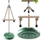 Disc Swing for Kids, Swing Set Accessories,  7FT Height Adjustable Gym Monkey 