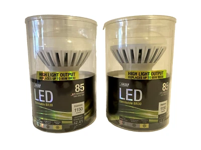 2 - Feit Electric LED Dimmable BR30 Light Bulb 10.5W Recessed Track Lighting - Image 1 of 2