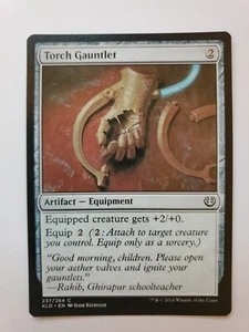 MTG Magic The Gathering Card Torch Gauntlet Artifact Equipment Kaladesh 2016 - Picture 1 of 2