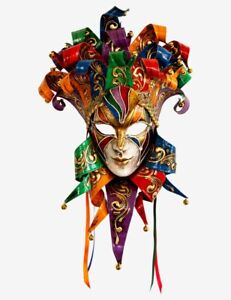 Masque vénitien Burano fabriqué à Venise, Italie !