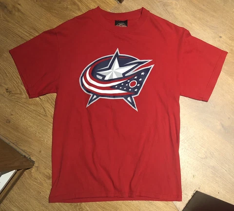 COLUMBUS BLUE JACKETS #61 RICK NASH NHL HOCKEY RED T-SHIRT - SIZE M Cover