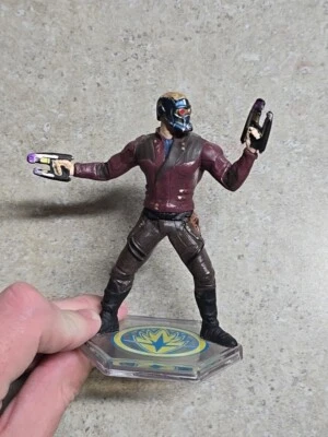 Disney Guardianes de la Galaxia FIGURA STAR-LORD ADORNO DE PASTEL JUGUETE Chris Pratt Foto 1 de 4