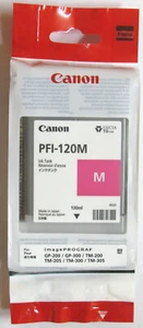 Canon PFI-120M Genuine Magenta Cartridge. 130 ml. 06. 2027. New & Sealed. - Picture 1 of 2