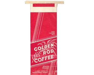 Golden Rod Coffee Bags Vintage Set of 12 Unused Old Stock Grocery Store NOS - Picture 1 of 1