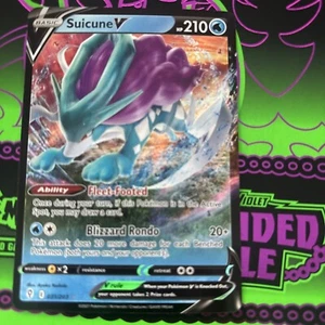 Suicune V 031/203 Swsh07: Evolving Skies Holo - Picture 1 of 2