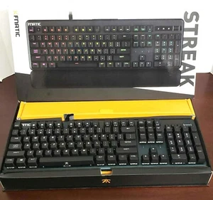 NOB Fnatic Streak RGB Wired Gaming Mechanical keyboard CHERRY MX RGB Red Switch - Picture 1 of 5