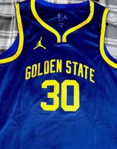 Stephen Curry Jordan Brand Navy 2022/23 Statement Edition Swingman Jersey- XXL - Picture 1 of 7