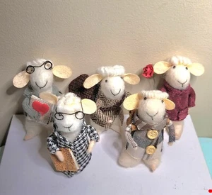 Collectible Felt Critter Mouse - 4.5inch tall ( 5 set) - Picture 1 of 6