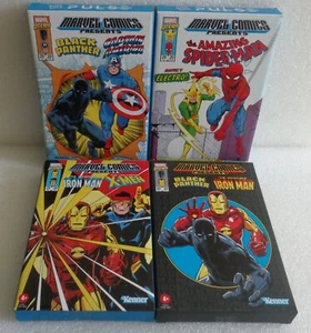 2020 MARVEL COMICS PRESENTS PULSE LOT OF 4 SPIDER-MAN IRON MAN BLACK PANTHER - Picture 1 of 9
