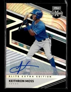2020 Panini Elite Extra Edition #154 Keithron Moss Signatures Auto Texas Rangers - Picture 1 of 2