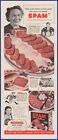 Vintage 1941 Hormel Spam Canned Meat Ephemera 1940'S Print Ad