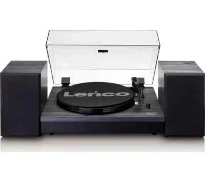 Lenco LS300BK V2 Turntable & Hi Fi Speaker System With Bluetooth #1 - Image 1 of 4