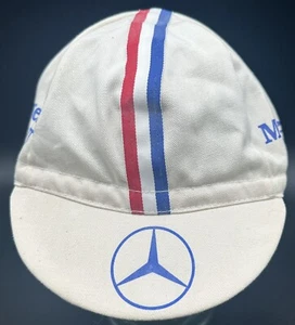 1989 Los Angeles Marathon Mercedes Benz Running Cycle Cap Hat Red White Blue - Picture 1 of 14