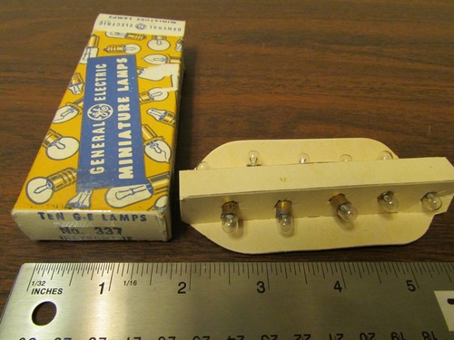 Box of 10 G.E. No. 337 Miniature Bulbs Lamps NOS | eBay