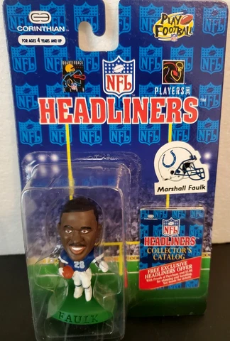 Marshall Faulk - Indianapolis Colt 1996 NFL Headliner Corinthian Football Figure Cover