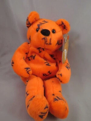 MUHAMMAD ALI BEAR SALVINO'S BAMMERS BOXEO 1999 NARANJA PELUCHE BOXEO GUANTE ETIQUETA Foto 1 de 4