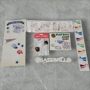 Baseball Scrapbooking Lot Stickers Die Cut Mrs Grossmans Frances Meyer Jolees - Picture 1 of 12