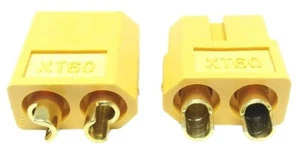 RC XT60 Connectors Lipo Battery Male Female ESC Charging Power Plugs Yellow - Picture 1 of 12