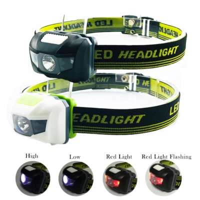 powerful Mini Headlamp Led head light AAA Battery torches lamp Hunting camping - Image 1 of 4