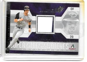 LUIS GONZALEZ 2002 SPx SUPERSTAR SWATCHES GAME USED PINSTRIPE JERSEYS#/800 - Picture 1 of 1